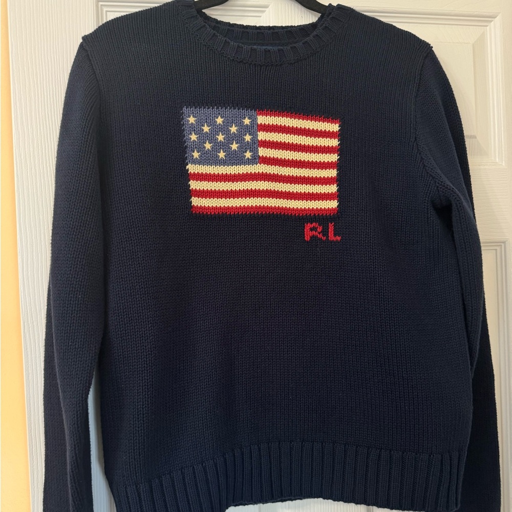 NWT Ralph Lauren flag sweater